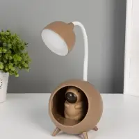 Ночник "Капибара в круглом кресле" LED 3Вт 5V USB АКБ 2 режима 8,5х8,5х25,5 см