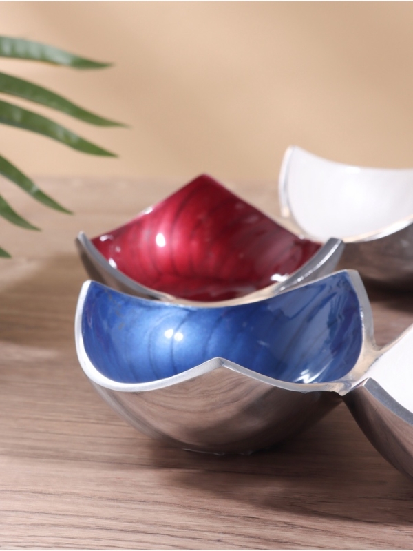 Менажница "Триколор" алюминий 29х29х3,5 см