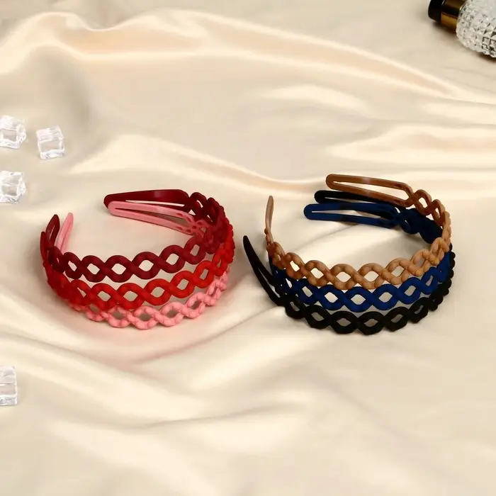 Ободок для волос &laquo;Малена&raquo;, зиг заг, 1.7 см, МИКС