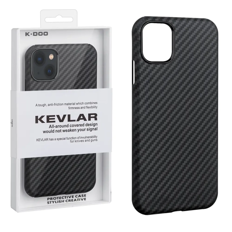 Чехол iPhone 13 Kevlar Black K-DOO