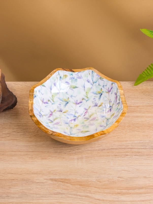 Салатник "Оттенки сирени" дерево манго 20х20х8 см