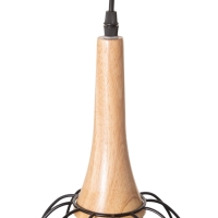 Светильник "Чикаго" 1х40Вт Е27 черный/коричневый 24,5х24,5х44(144)см