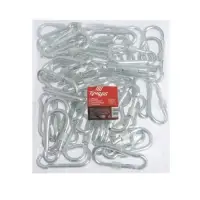 Карабин монтажный с фиксатором ТУНДРА krep, DIN5299D, 9&times;90 мм, оцинкованный