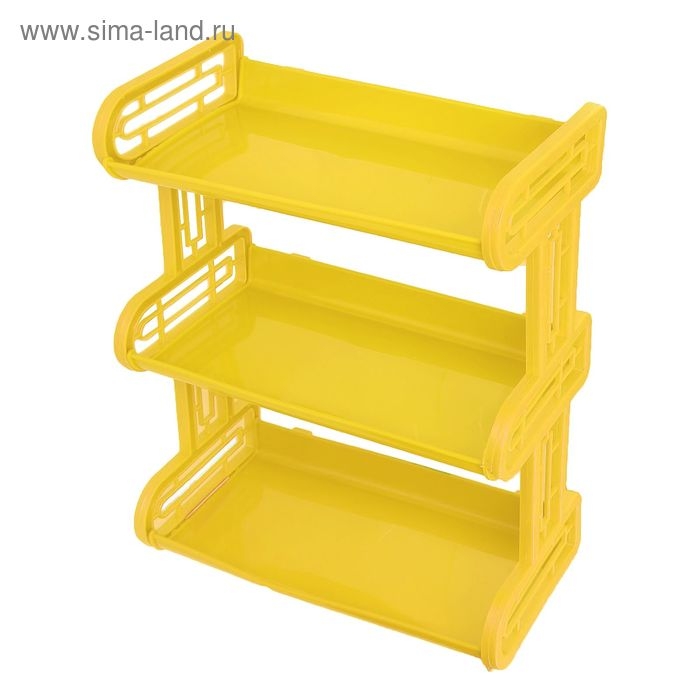 Полка навесная 3-х ярусная, 32&times;17,2&times;42 см, цвет МИКС