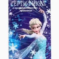 Прививочный сертификат А6, 24 стр "Холодное сердце"