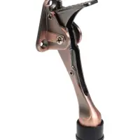 Фиксатор дверной LOCKLAND &ldquo;козья ножка&rdquo;, с автоподъемом, цвет медь