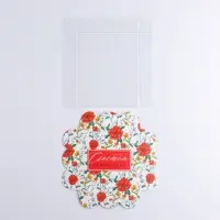 Коробка для печенья, кондитерская упаковка с пластиковой крышкой, &laquo;Счастье в каждом дне&raquo;, 10.5 х 10.5 х 3 см