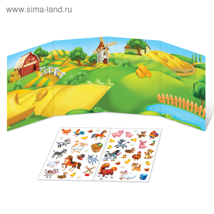 Наклейки многоразовые набор &laquo;Изучаем живую природу&raquo;, 8 шт.