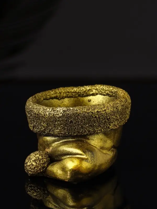 Подсвечник "Колпак" 9х7х5 см, золото