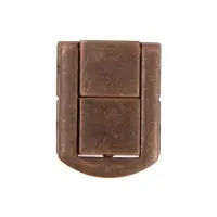 Замок-защелка на ящик ZM01, 3.2&times;2.5 см, цвет медь