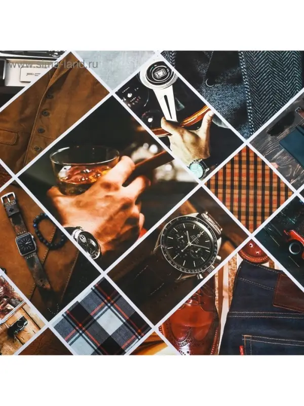 Бумага упаковочная глянцевая &laquo;Мужская&raquo;, 70 х 100 см