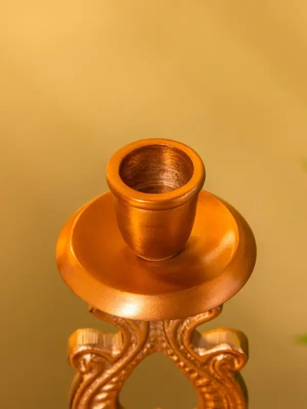 Подсвечник "Нежность" алюминий 10х10х18,5 см