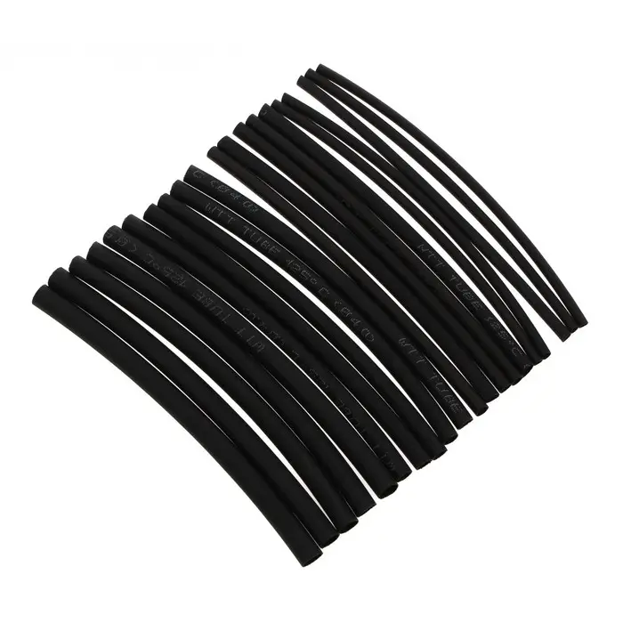 Термоусаживаемая трубка 2/3/4/5 набор (диаметр 2/3/4/5 мм, 10 см), 20 шт, черный