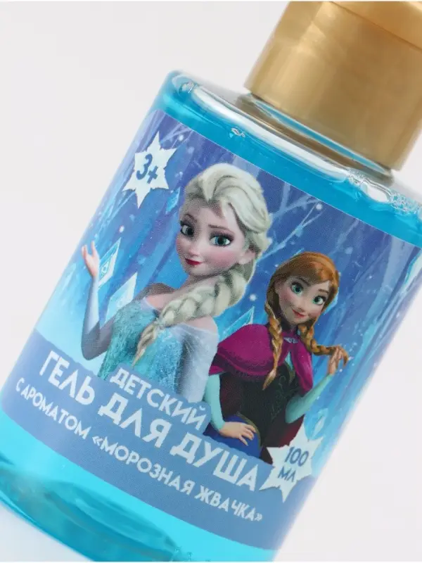 Детский гель для душа, аромат морозная жвачка, 100 мл, Снежная принцесса