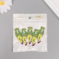 Декор для творчества дерево "Стильная лягушка" 5х1,6х0,3 см