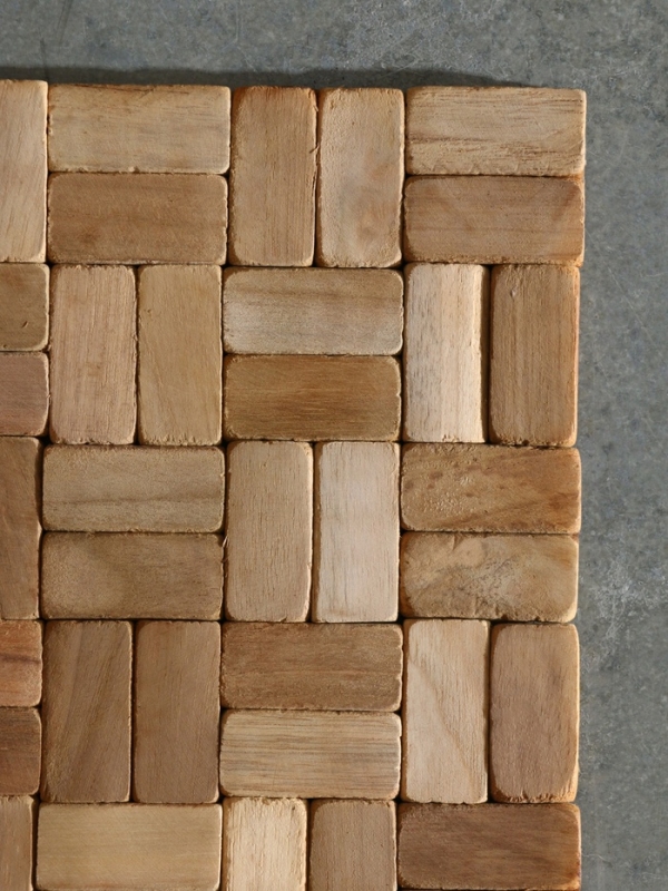 Коврик из тикового дерева, 40х30х0,7 см