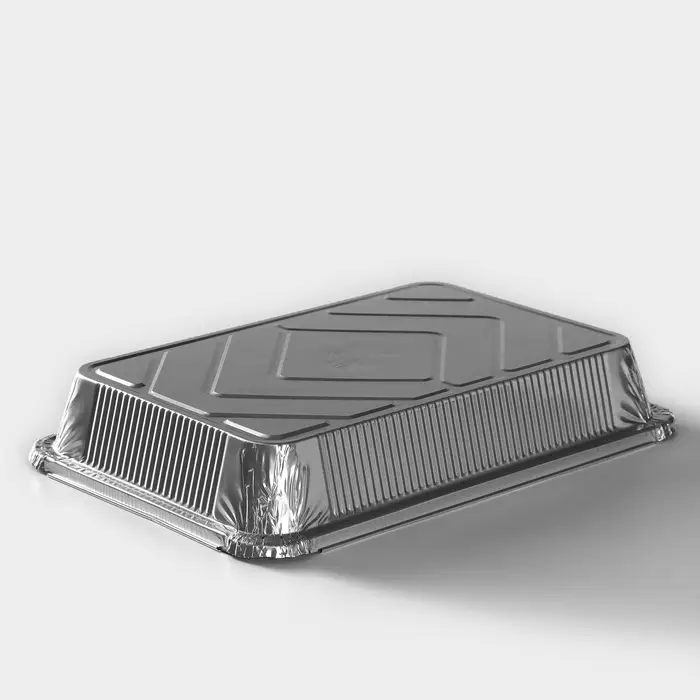 Форма для выпечки и запекания Доляна, 2.1 л, 31.5&times;21.5&times;6 см, фольга, серебристая