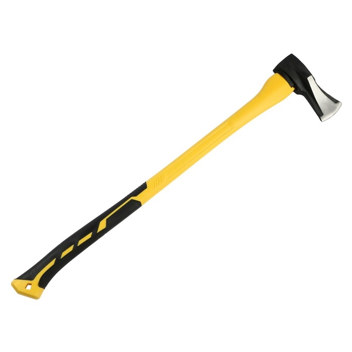 Колун кованый ТУНДРА ПРОФИ, клиновидная форма, фиберглассовое 3К топорище 90 см, 2 кг