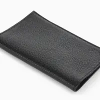 Обложка для паспорта 9,5*0,5*13,5, загран, флотер черный (2)