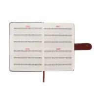 Ежедневник недатированный формат А5, с хлястиком, 112л, линия, пвх, Классика Коричневый