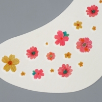 Татуировка для лица и тела &laquo;Веснушки. Цветы&raquo;, 1 шт., розовый