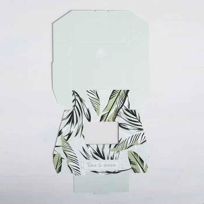 Кондитерская упаковка, коробка с ламинацией &laquo;Тропики&raquo;, 10 х 8 х 3.5 см