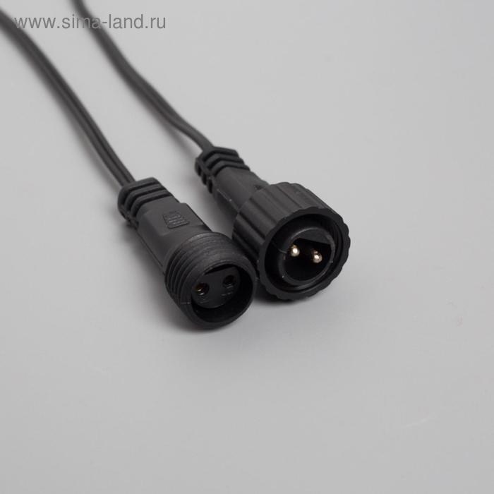 Гирлянда &laquo;Клип-лайт&raquo; 5 нитей по 20 м, IP44, УМС, тёмная нить, 665 LED, свечение мульти, 24 В