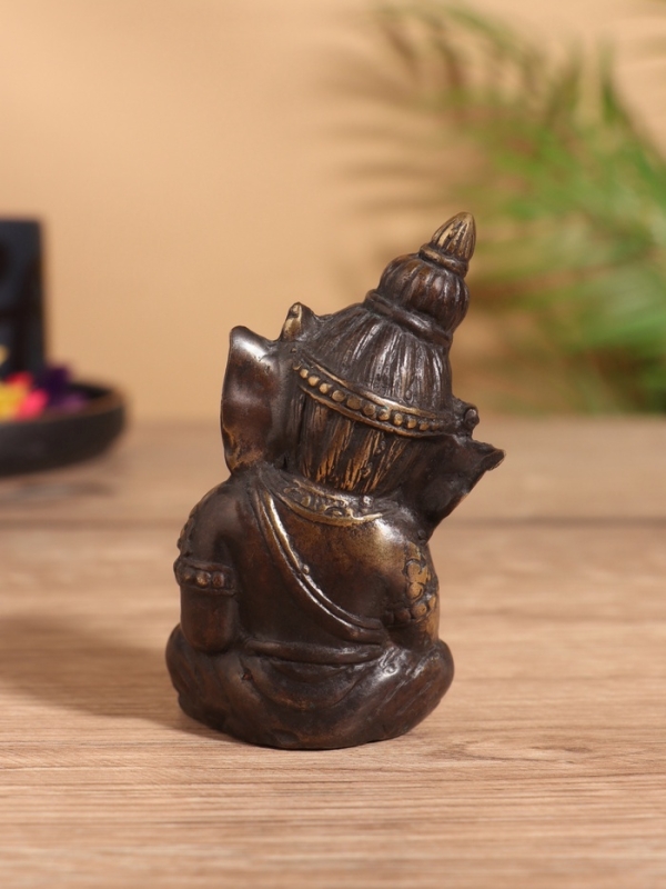 Сувенир бронза "Ганеша с книгой" 6х4х8 см