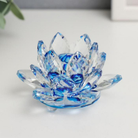 Сувенир "Лотос радуга" d-8,5 см топаз