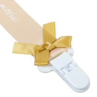 Подарочный набор новогодний: соска-пустышка ортодонт., +6 мес., и держатель на ленте &laquo;Наше счастье&raquo;, подарочная упаковка