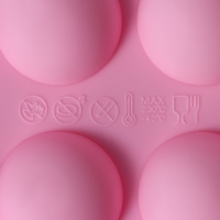 Форма для выпечки Доляна &laquo;Полусферы&raquo;, силикон, 30&times;17,5 см, 35 ячеек (d=2,5), цвет МИКС