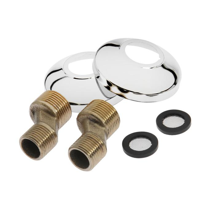 Cмеситель для ванны Accoona A7182M, двухвентильный, синий/хром