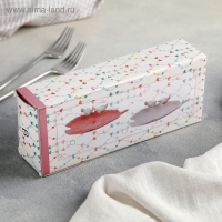 Блюдо керамическое &laquo;Птички на листочке&raquo;, 21&times;8&times;5 см, цвет розовый