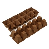 Набор для рассады: торфяная кассета, 24 ячейки (4 &times; 4 см) по 50 мл, поддон, Greengo