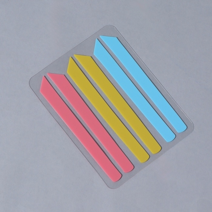 Компенсаторы для ламинирования ресниц, набор - 6 штук, 5,8 &times; 0,5 см, розовый/жёлтый/синий