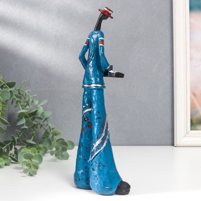 Сувенир полистоун "Джазмен - клавишник" 27х9,5х5,5 см