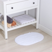 Коврик для дома Доляна &laquo;Пушистик&raquo;, 38&times;59 см, цвет белый