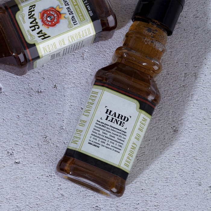 Гель для душа во флаконе виски &laquo;На удачу&raquo;, 100 мл, аромат пряного виски, Новый Год