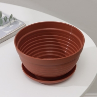 Горшок с подставкой &laquo;Алиса&raquo;, 0,7 л, цвет терракот