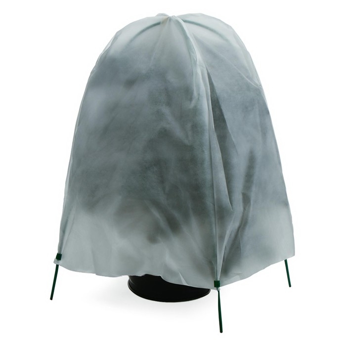 Чехол для укрытия растений, металлический каркас, 100 &times; 65 см, спанбонд с УФ-стабилизатором, плотность 60 г/м&sup2;