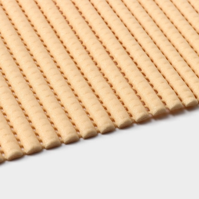 Коврик для ванной и туалета Доляна, 65&times;100 см, цвет бежевый