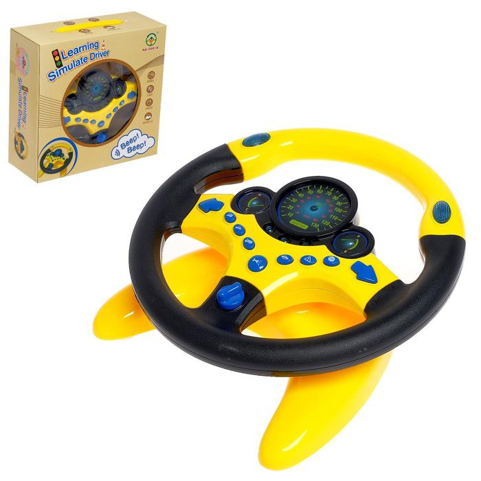 Руль музыкальный &laquo;Cупер водитель&raquo;, световые и звуковые эффекты, работает от батареек