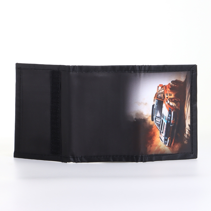 Кошелёк детский на липучке &laquo;Выбражулька&raquo;, цвет чёрный