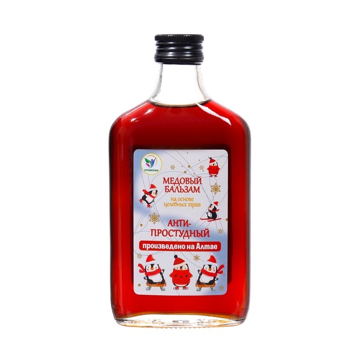 Новогодний медовый бальзам алтайский "Анти-простудный", 250 мл