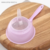 Воронка-сито пластиковая &laquo;Комбо&raquo;, 24,5&times;12&times;14,5 см, цвет МИКС