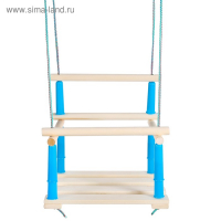 Качели подвесные, деревянные, сиденье 33&times;22см, МИКС