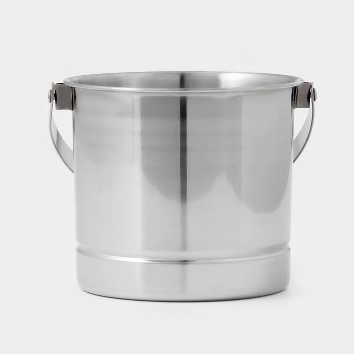Ведро для льда из нержавеющей стали, 1,3 л, 14,5&times;12,5 см