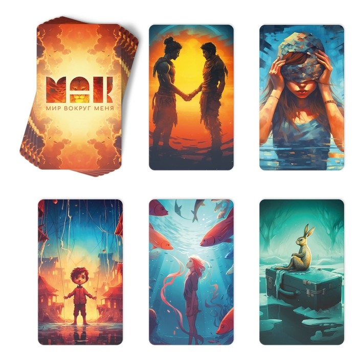 Метафорические ассоциативные карты &laquo;Мир вокруг меня&raquo;, 50 карт (7х12 см), 16+