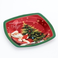 Тарелка плоская новогодняя Дорого внимание &laquo;Счастливого Нового года&raquo;, 20 см, стекло