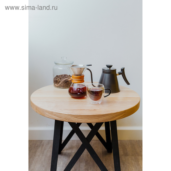 Кофейник из нержавеющей стали с длинным носиком &laquo;Пуровер&raquo;, 1,2 л, 304 сталь, цвет чёрный